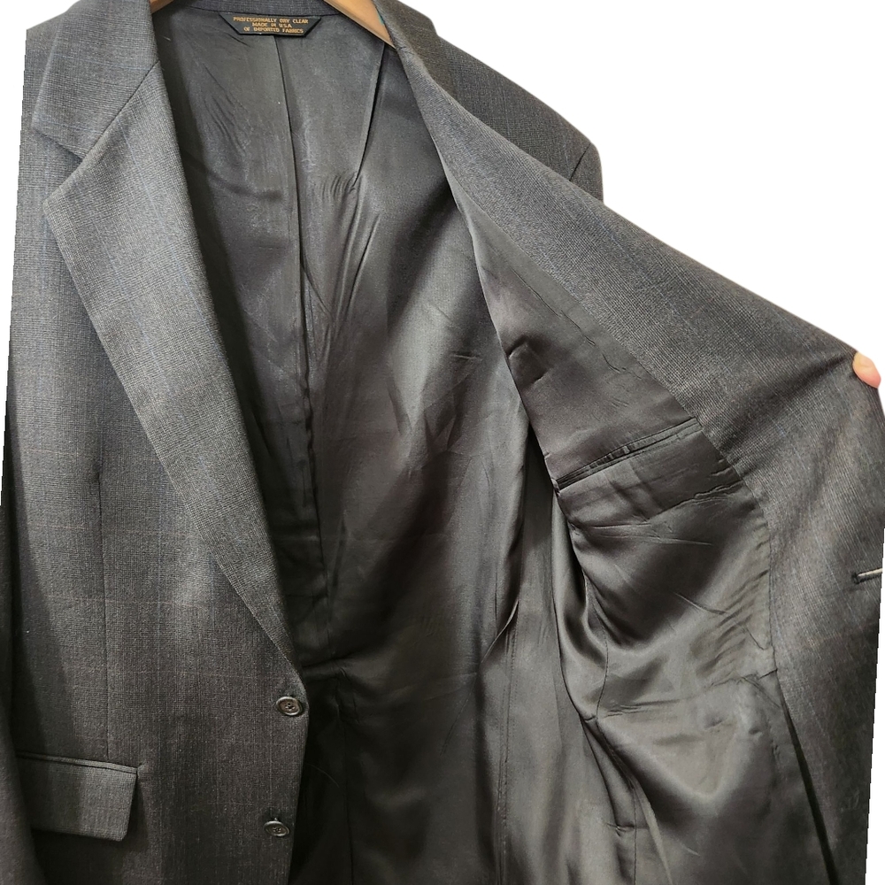 BOTANY 500 COUTURE Men's Charcoal Grey Blazer - Size 39R - Picture 6 of 14
